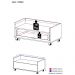 Gabinete Armário Banheiro 80cm com Rodízios Multimóveis V5002 Rustic/Branco