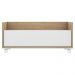 Gabinete Armário Banheiro 80cm com Rodízios Multimóveis V5002 Rustic/Branco