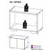 Gabinete Armário de Banheiro 62,5cm 2 Portas com Pés Multimóveis MP5046 Branco