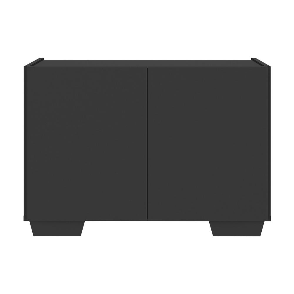 Gabinete Armário de Banheiro 62,5cm 2 Portas com Pés Multimóveis MP5046 Preto