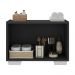 Gabinete Armário de Banheiro 62,5cm 2 Portas com Pés Multimóveis MP5046 Preto/Branco