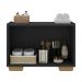 Gabinete Armário de Banheiro 62,5cm 2 Portas com Pés Multimóveis MP5046 Preto/Natural