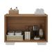 Gabinete Armário de Banheiro 62,5cm 2 Portas com Pés Multimóveis MP5046 Rustic/Branco