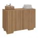 Gabinete Armário de Banheiro 62,5cm 2 Portas com Pés Multimóveis MP5046 Rustic/Natural