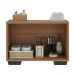 Gabinete Armário de Banheiro 62,5cm 2 Portas com Pés Multimóveis MP5046 Rustic/Preto