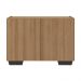 Gabinete Armário de Banheiro 62,5cm 2 Portas com Pés Multimóveis MP5046 Rustic/Preto