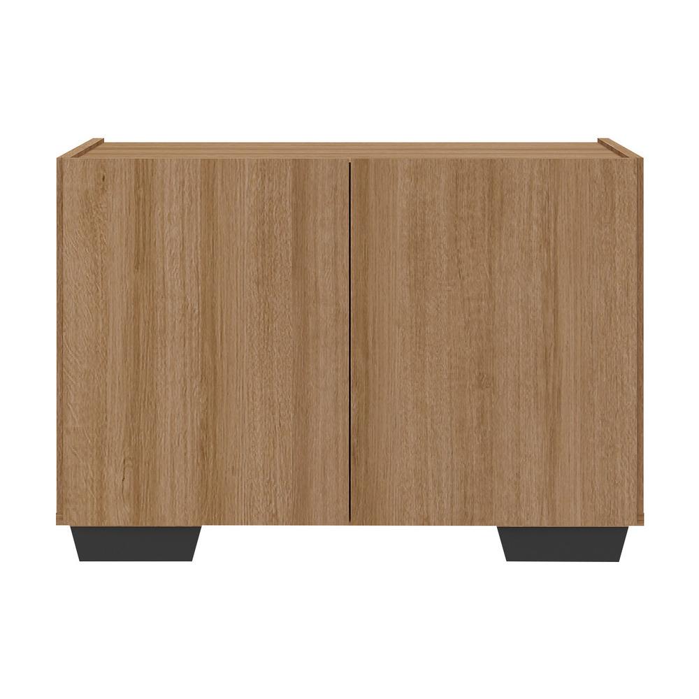 Gabinete Armário de Banheiro 62,5cm 2 Portas com Pés Multimóveis MP5046 Rustic/Preto
