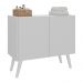 Gabinete Armário de Banheiro 62,5cm Retrô 2 Portas Multimóveis MP5045 Branco