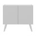 Gabinete Armário de Banheiro 62,5cm Retrô 2 Portas Multimóveis MP5045 Branco