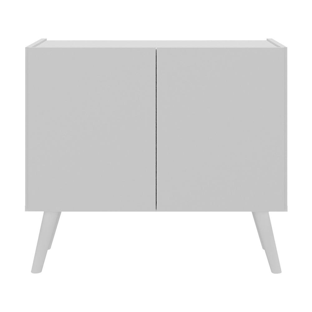 Gabinete Armário de Banheiro 62,5cm Retrô 2 Portas Multimóveis MP5045 Branco