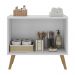 Gabinete Armário de Banheiro 62,5cm Retrô 2 Portas Multimóveis MP5045 Branco/Natural
