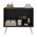 Gabinete Armário de Banheiro 62,5cm Retrô 2 Portas Multimóveis MP5045 Preto/Branco