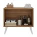Gabinete Armário de Banheiro 62,5cm Retrô 2 Portas Multimóveis MP5045 Rustic/Branco