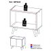 Gabinete Armário de Banheiro 62,5cm Retrô 2 Portas Multimóveis MP5045 Rustic/Natural