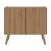 Gabinete Armário de Banheiro 62,5cm Retrô 2 Portas Multimóveis MP5045 Rustic/Natural