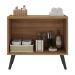 Gabinete Armário de Banheiro 62,5cm Retrô 2 Portas Multimóveis MP5045 Rustic/Preto