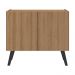 Gabinete Armário de Banheiro 62,5cm Retrô 2 Portas Multimóveis MP5045 Rustic/Preto