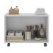 Gabinete Armário de Banheiro 62,5cm com Rodízios 2 Portas Multimóveis MP5043 Branco