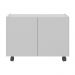 Gabinete Armário de Banheiro 62,5cm com Rodízios 2 Portas Multimóveis MP5043 Branco