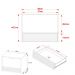 Gabinete Banheiro 1 Porta 1 Gaveta 60cm Suspenso Multimóveis CR10091 Amêndoa/Mármore Branco