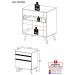 Gabinete Banheiro 1 Porta e 1 Gav Retrô 70cm Multimóveis MP5024 Branco