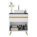 Gabinete Banheiro 1 Porta e 1 Gav Retrô 70cm Multimóveis MP5024 Branco