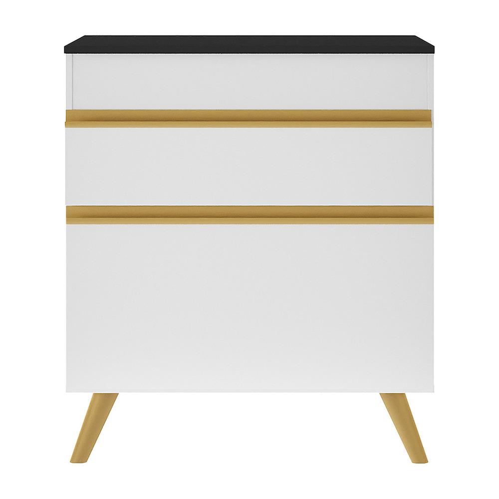 Gabinete Banheiro 1 Porta e 1 Gav Retrô 70cm Multimóveis MP5024 Branco