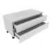 Gabinete Banheiro 2 Gavetas com Rodízios 80cm Multimóveis CR10083 Branco