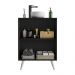 Gabinete Banheiro 2 Portas Retrô 63cm Multimóveis MP5006 Preto/Branco