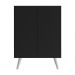 Gabinete Banheiro 2 Portas Retrô 63cm Multimóveis MP5006 Preto/Branco