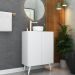 Gabinete Banheiro 2 Portas Retrô 63cm Multimóveis V5006 Branco