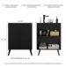 Gabinete Banheiro 2 Portas Retrô 63cm Multimóveis V5006 Preto