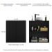Gabinete Banheiro 2 Portas Suspenso 63cm Multimóveis V5007 Preto
