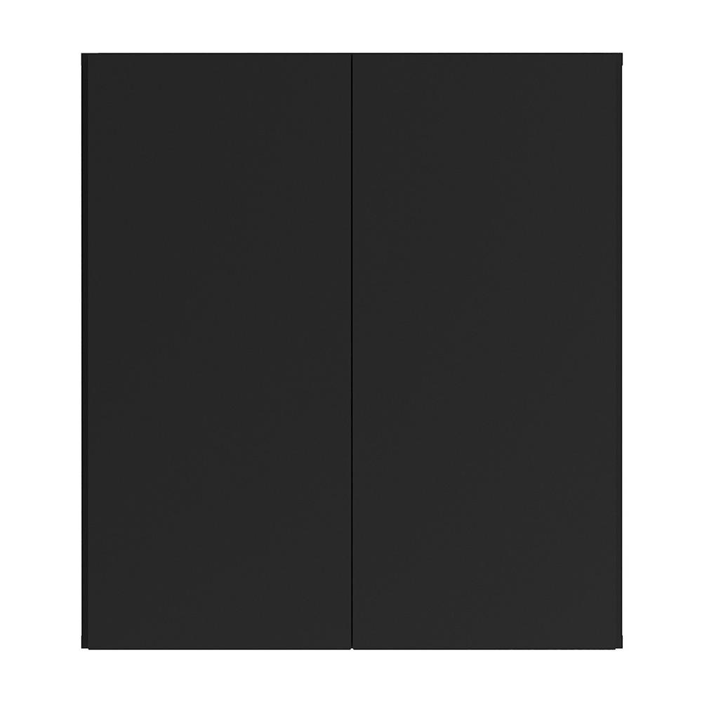 Gabinete Banheiro 2 Portas Suspenso 63cm Multimóveis V5007 Preto