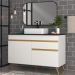 Gabinete Banheiro 2 Portas e 1 Gav Retrô 120cm Multimóveis MP5025 Branco