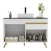 Gabinete Banheiro 2 Portas e 1 Gav Retrô 120cm Multimóveis MP5025 Branco