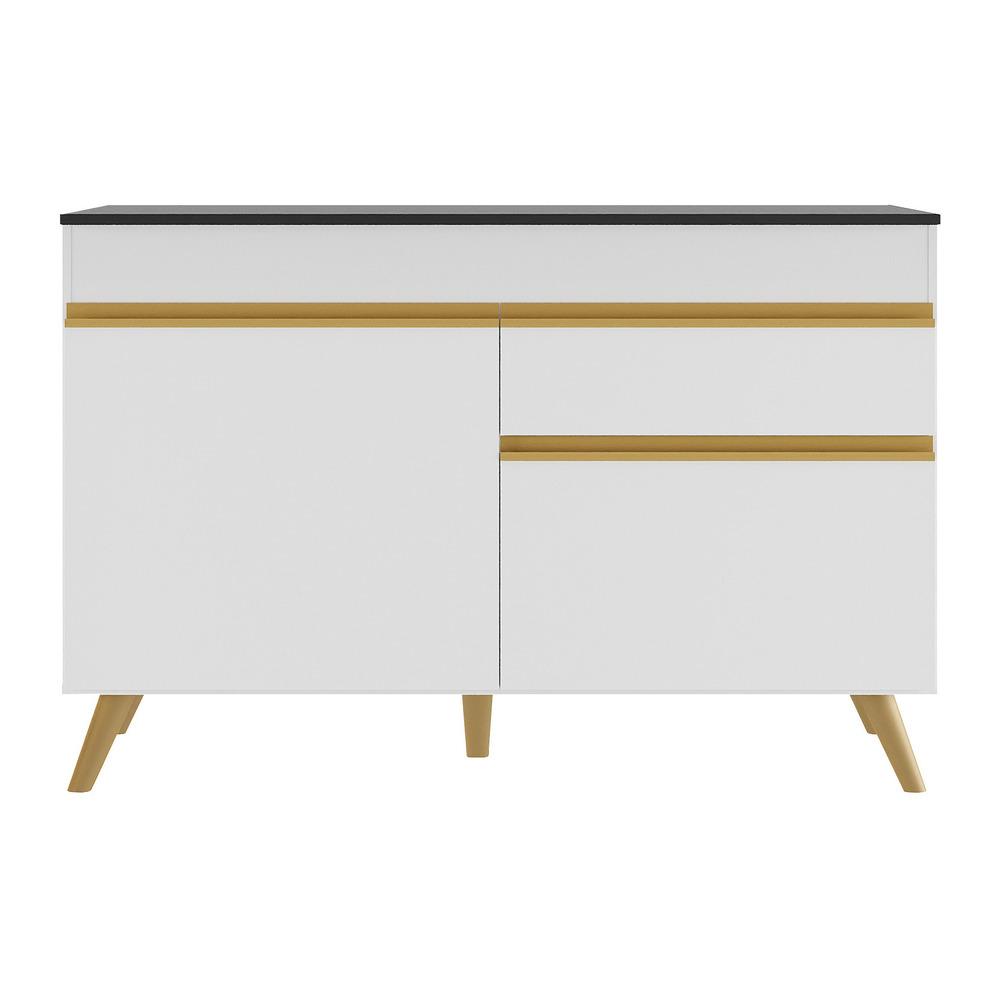 Gabinete Banheiro 2 Portas e 1 Gav Retrô 120cm Multimóveis MP5025 Branco
