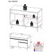 Gabinete Banheiro 2 Portas e 1 Gav Retrô 120cm Multimóveis MP5025 Preto