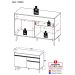 Gabinete Banheiro 2 Portas e 1 Gaveta Retrô 120cm Multimóveis V5025 Branco