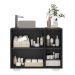 Gabinete Banheiro 3 Portas 90cm Multimóveis MP5031 Preto/Branco