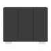 Gabinete Banheiro 3 Portas 90cm Multimóveis MP5031 Preto/Branco