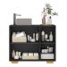 Gabinete Banheiro 3 Portas 90cm Multimóveis MP5031 Preto/Natural
