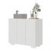Gabinete Banheiro 3 Portas 90cm Multimóveis V5031 Branco