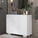 Gabinete Banheiro 3 Portas 90cm Multimóveis V5031 Branco