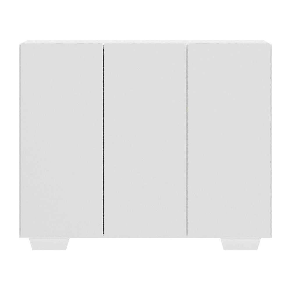 Gabinete Banheiro 3 Portas 90cm Multimóveis V5031 Branco