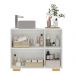 Gabinete Banheiro 3 Portas 90cm Multimóveis V5031 Branco/Natural
