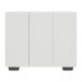 Gabinete Banheiro 3 Portas 90cm Multimóveis V5031 Branco/Preto