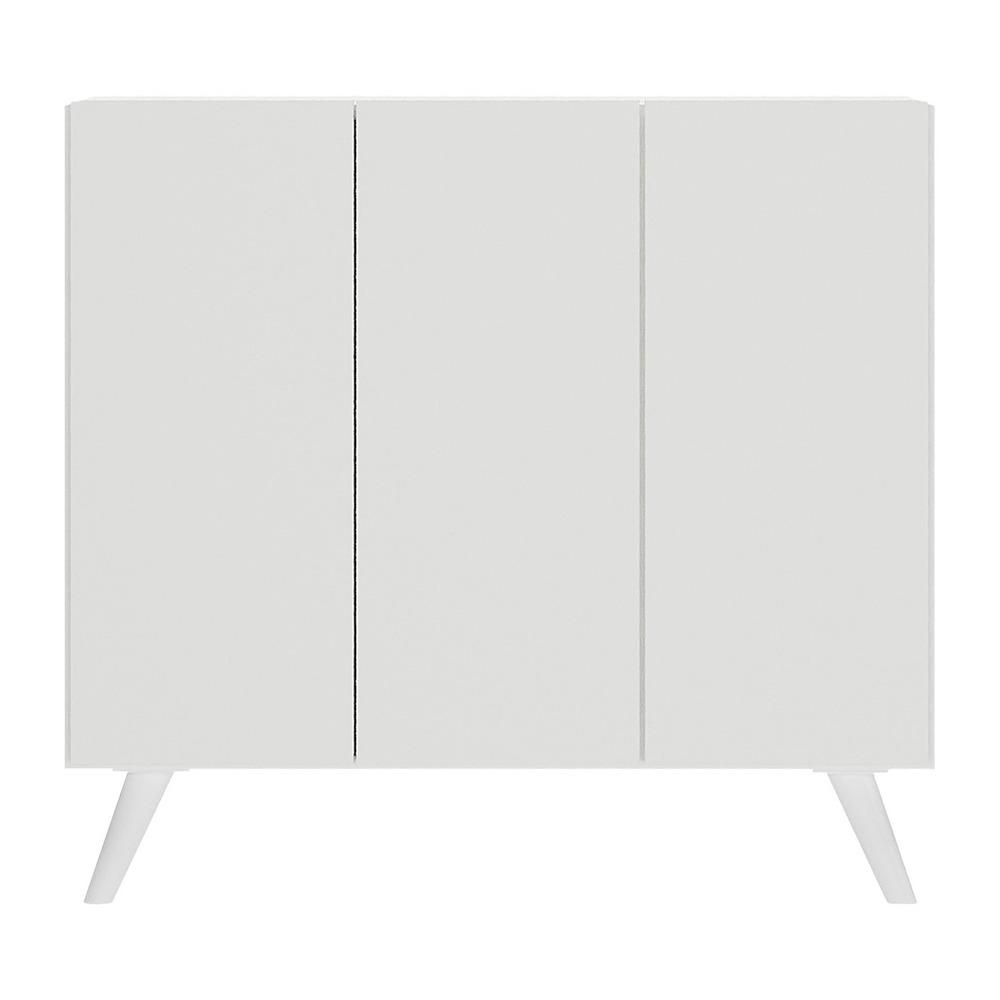 Gabinete Banheiro 3 Portas Retrô 90cm Multimóveis MP5030 Branco