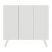 Gabinete Banheiro 3 Portas Retrô 90cm Multimóveis V5030 Branco