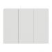 Gabinete Banheiro 3 Portas Suspenso 90cm Multimóveis V5029 Branco
